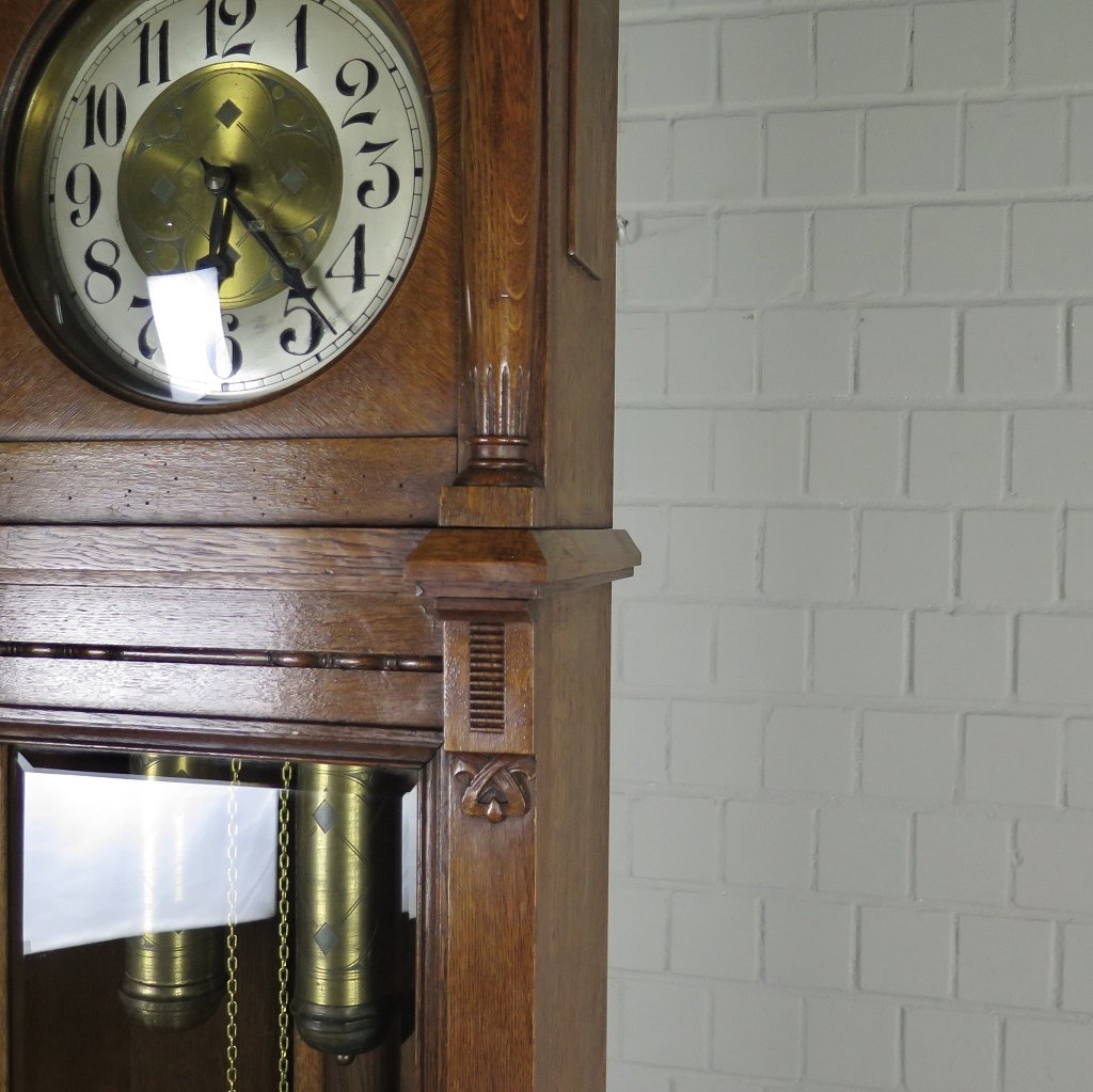 Standuhr Uhr Jugendstil 1910 Eiche