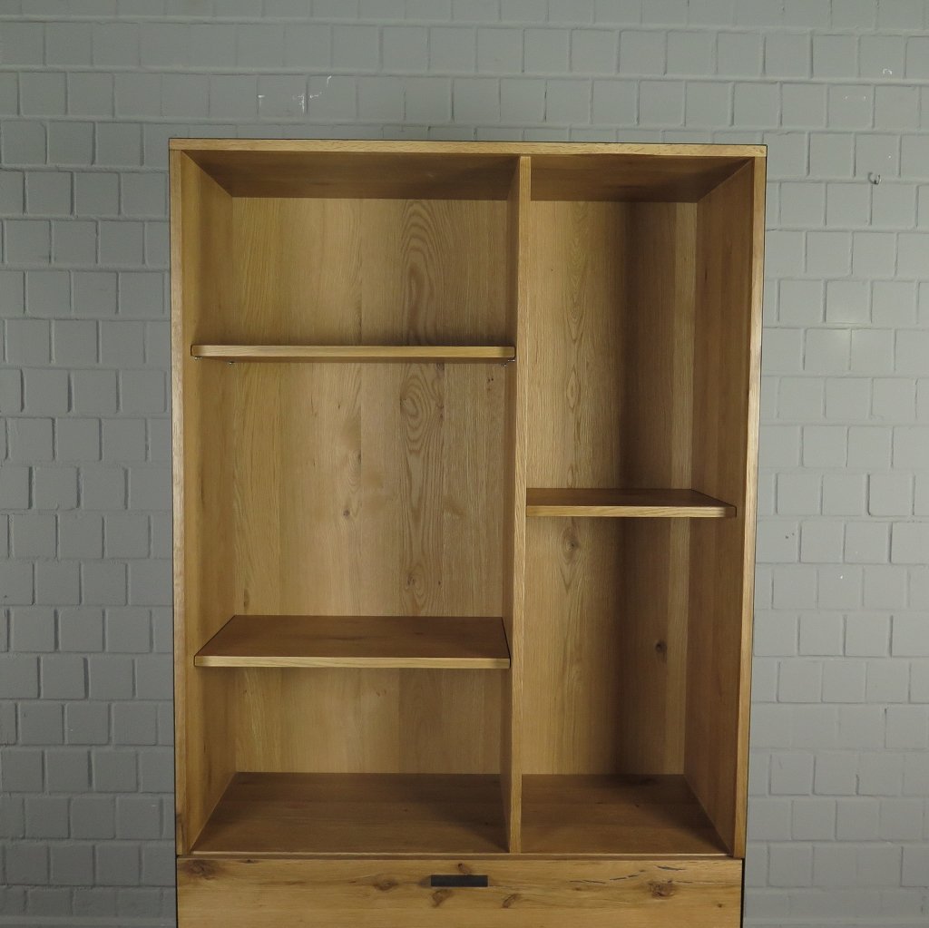 Schrank Bücherschrank 1,00 m Eiche