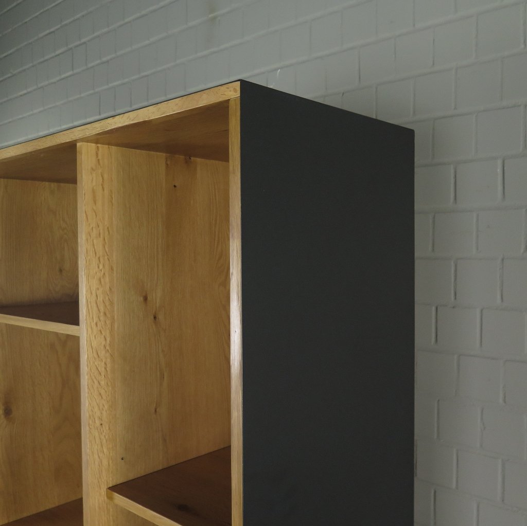 Schrank Bücherschrank 1,00 m Eiche