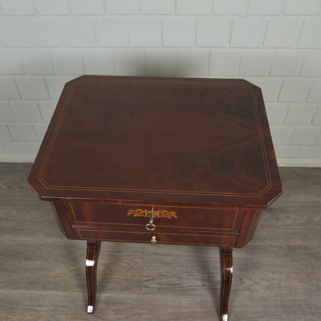Nähtisch Biedermeier 1820 Mahagoni