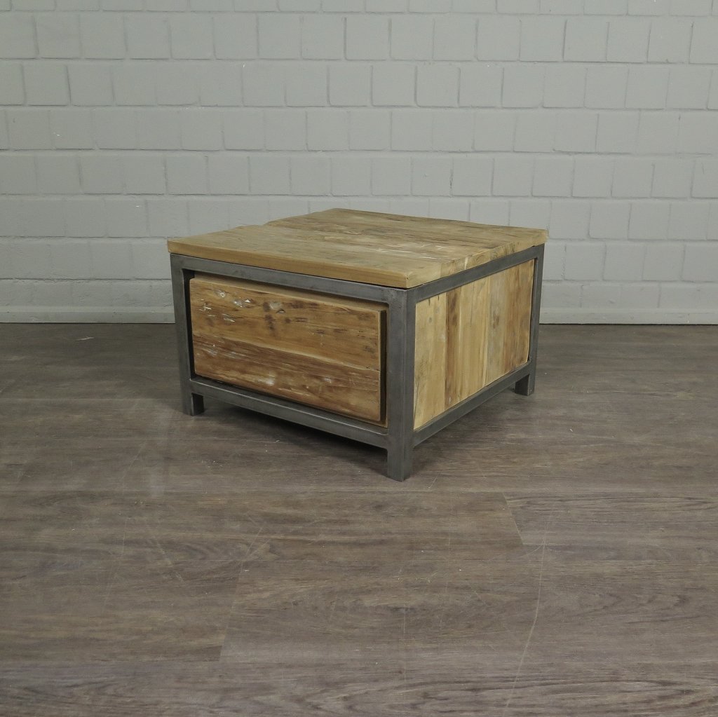 Beistelltisch Tisch Teakholz 0,60 m