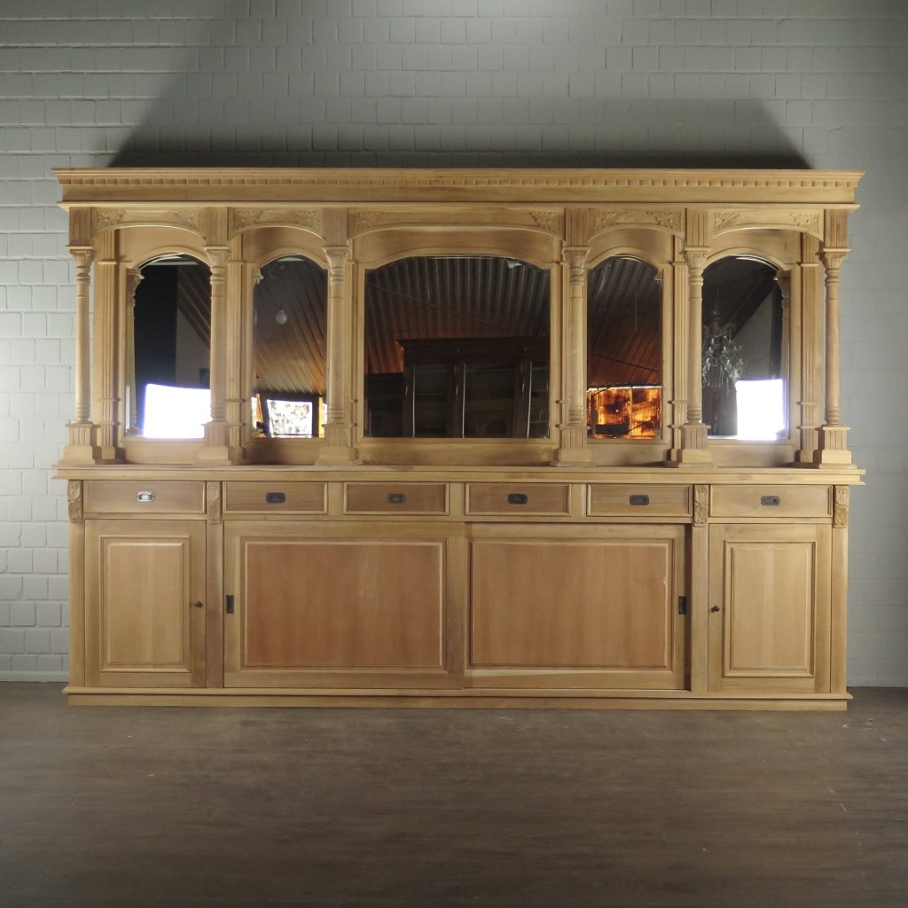 Englische Bar Theke Mahagoni 3,60 m 
