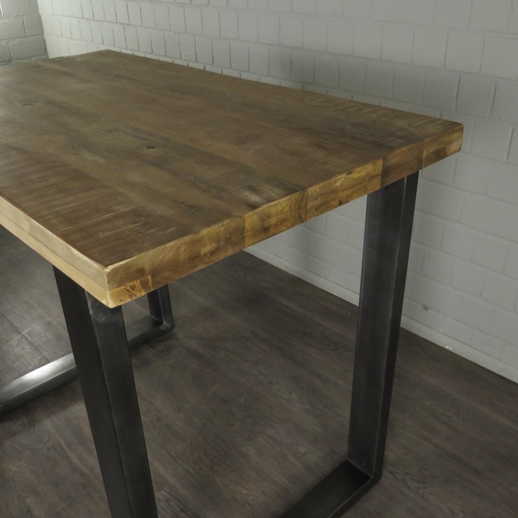 Stehtisch Bartisch Mangoholz 1,41 m x 0,81 m