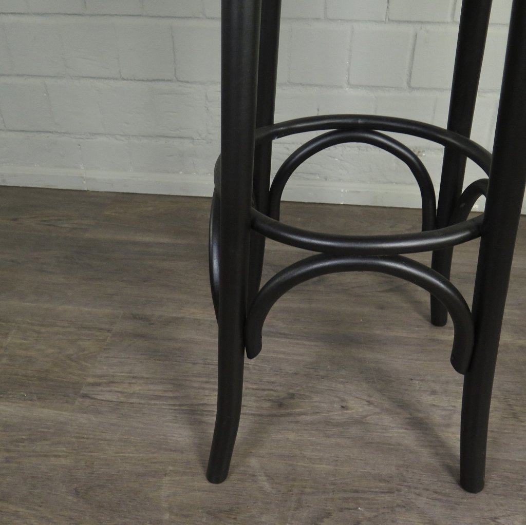 Barhocker Massivholz Schwarz