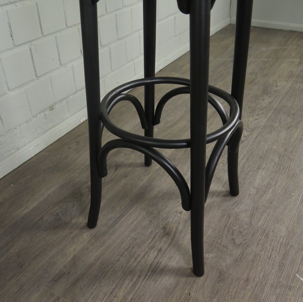 Barhocker Massivholz Schwarz
