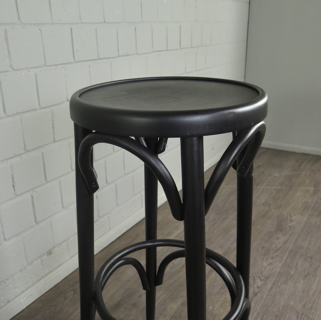 Barhocker Massivholz Schwarz