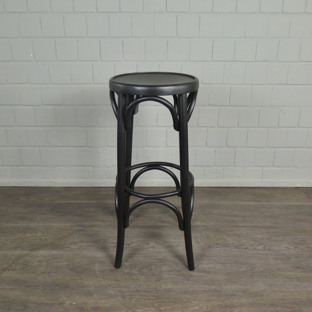 Barhocker Massivholz Schwarz