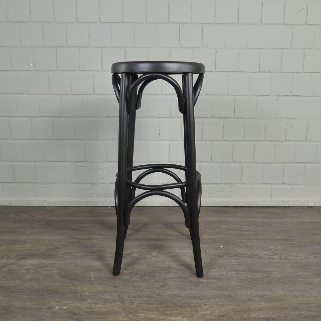 Barhocker Massivholz Schwarz