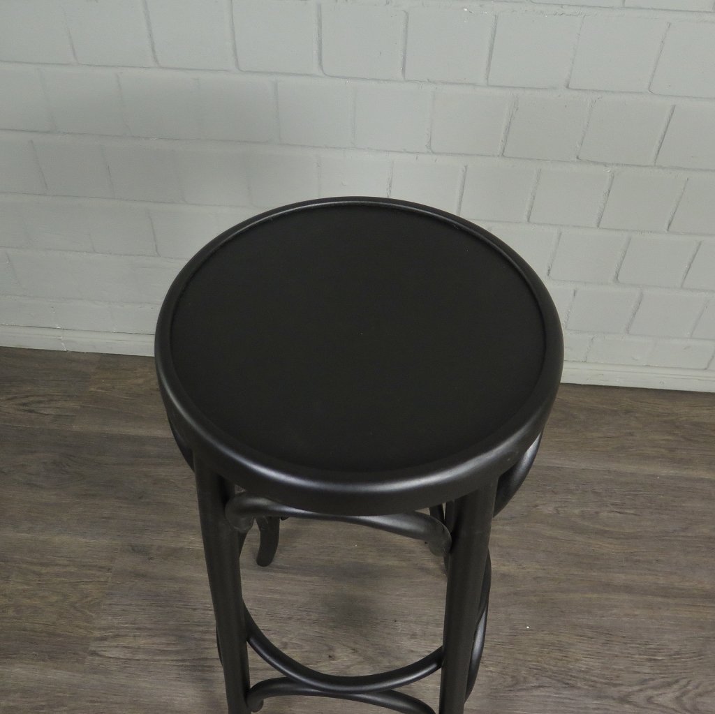 Barhocker Massivholz Schwarz