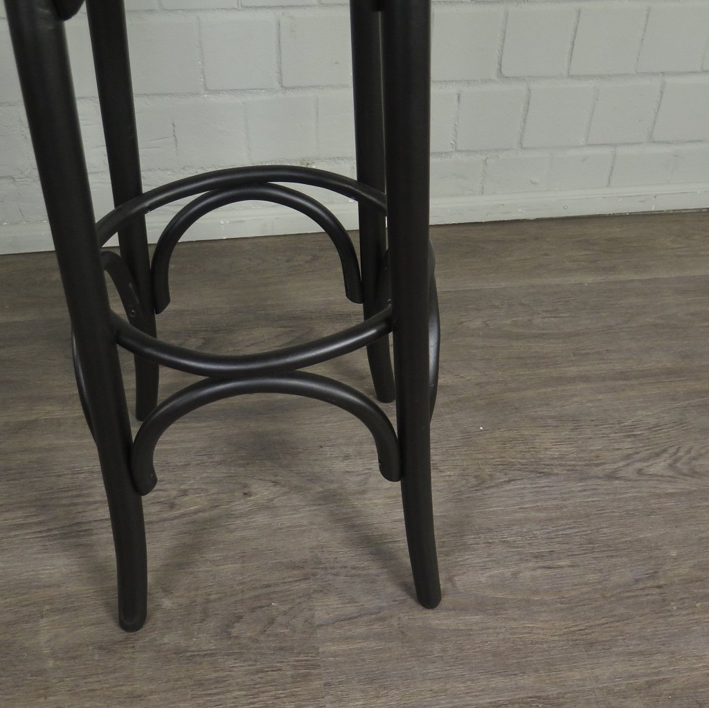 Barhocker Massivholz Schwarz