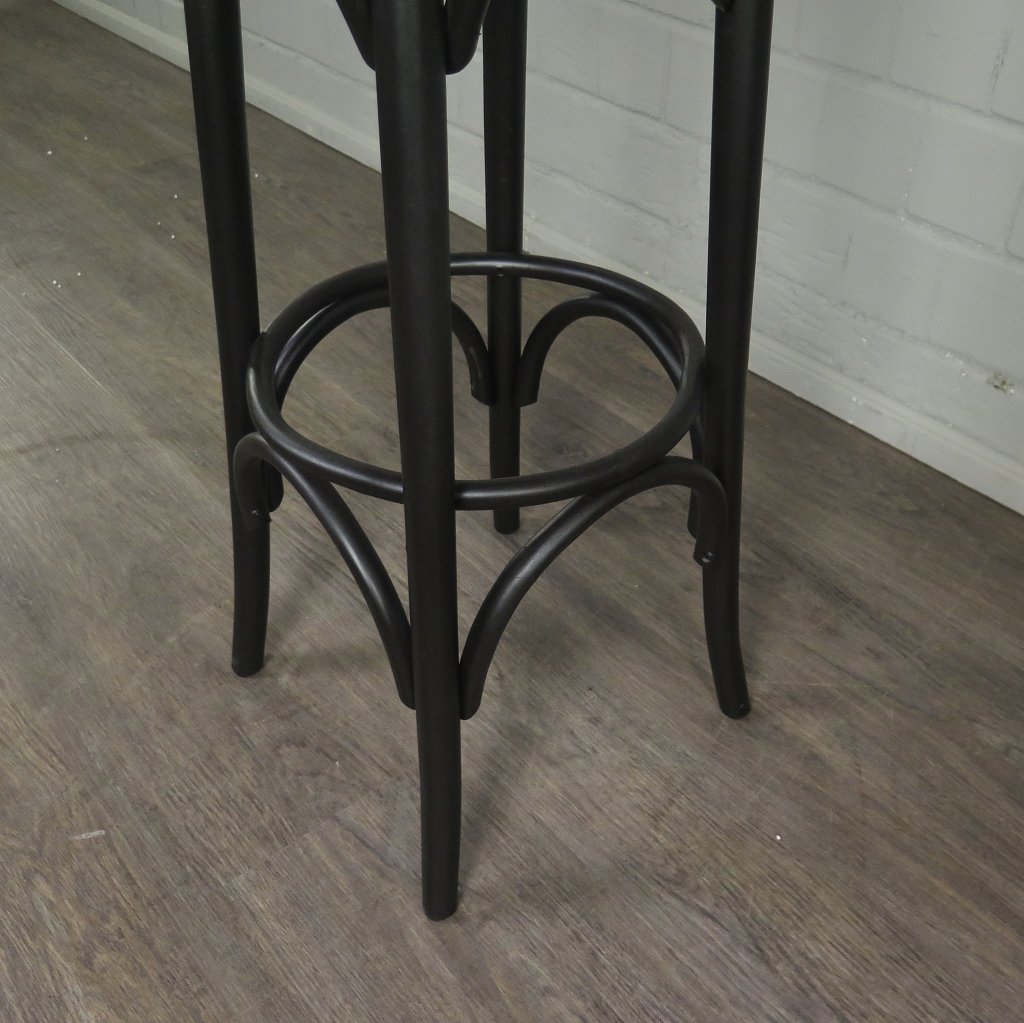 Barhocker Massivholz Schwarz