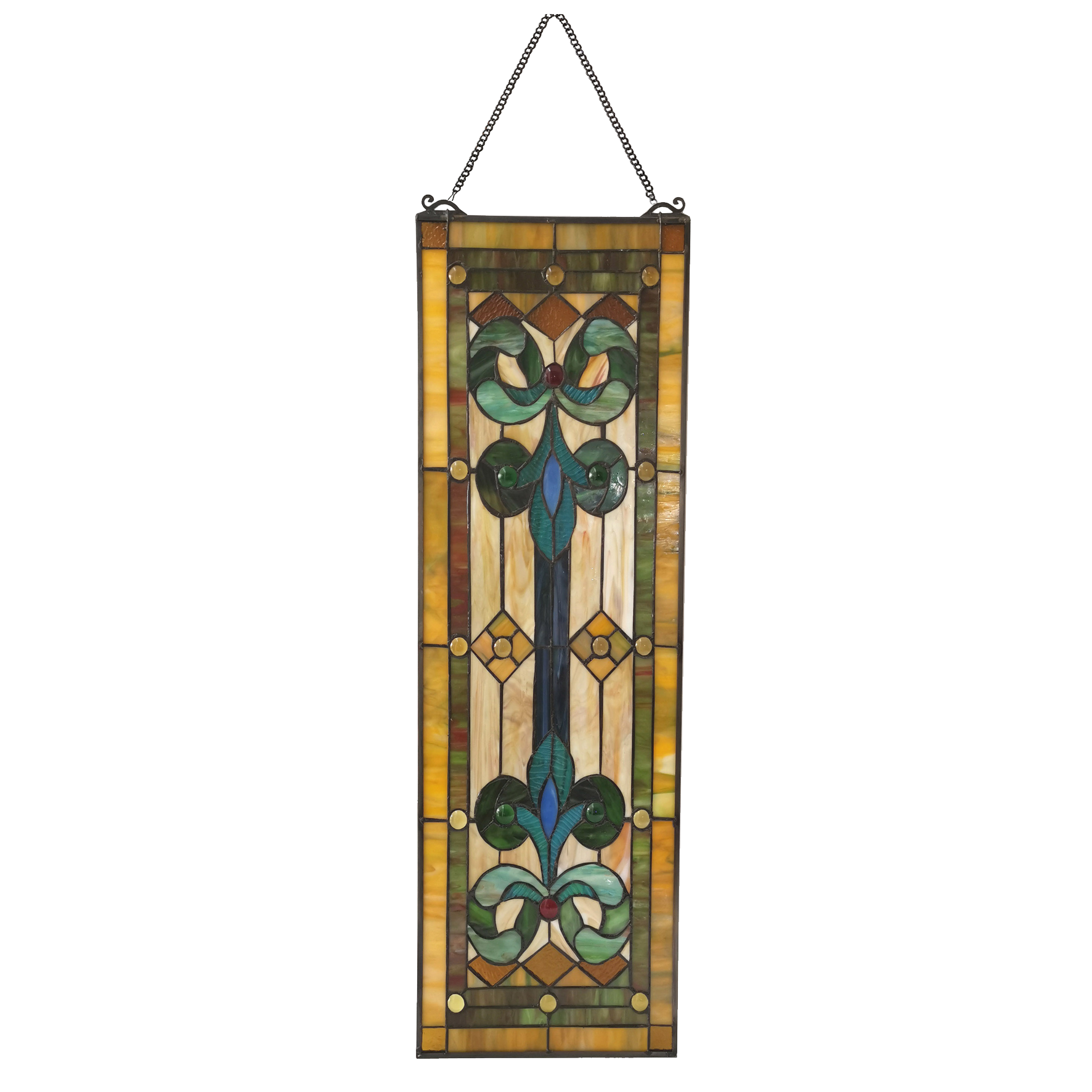 Tiffany Glasbild Fensterbild Flora 0,73 m