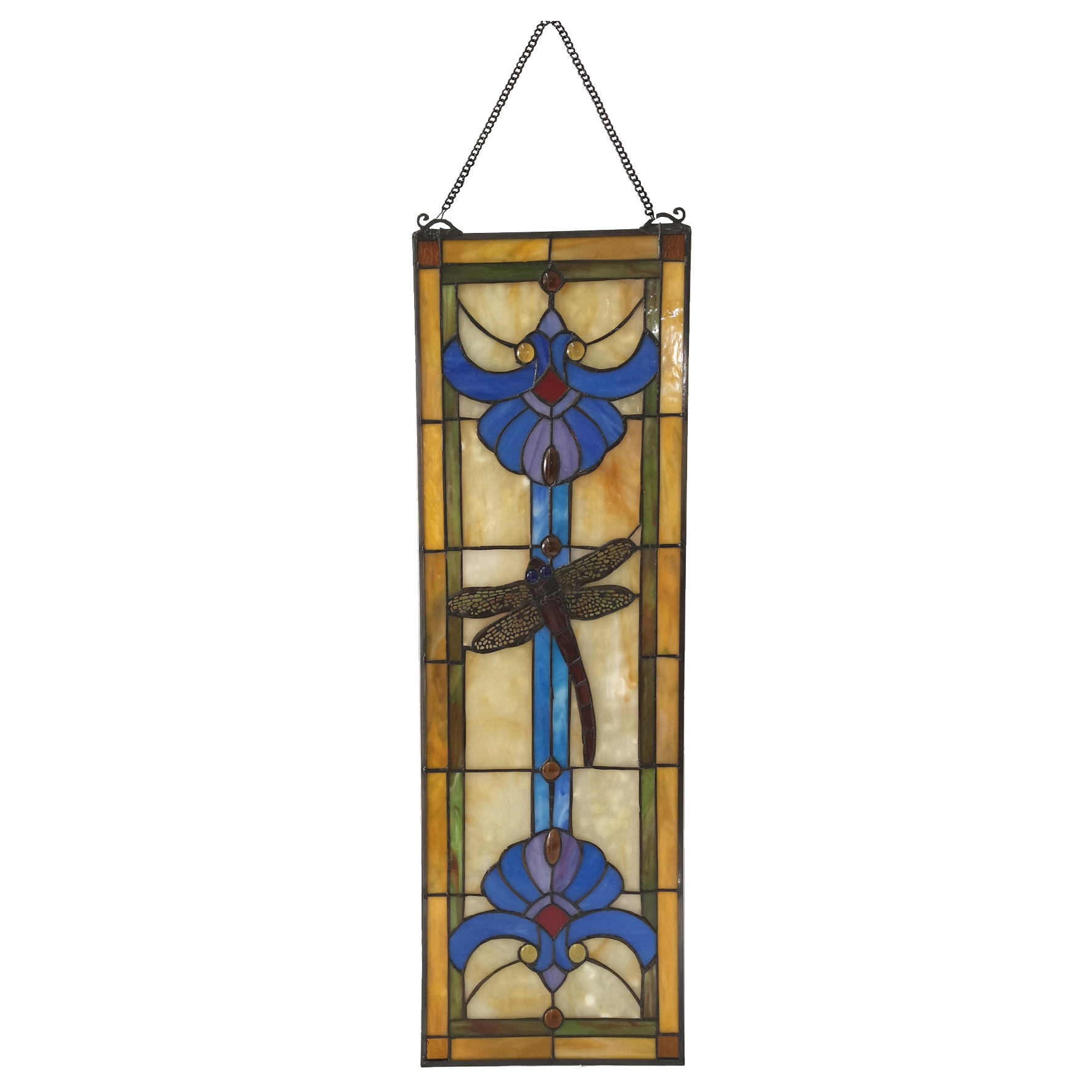 Tiffany Glasbild Fensterbild Libelle 0,73 m