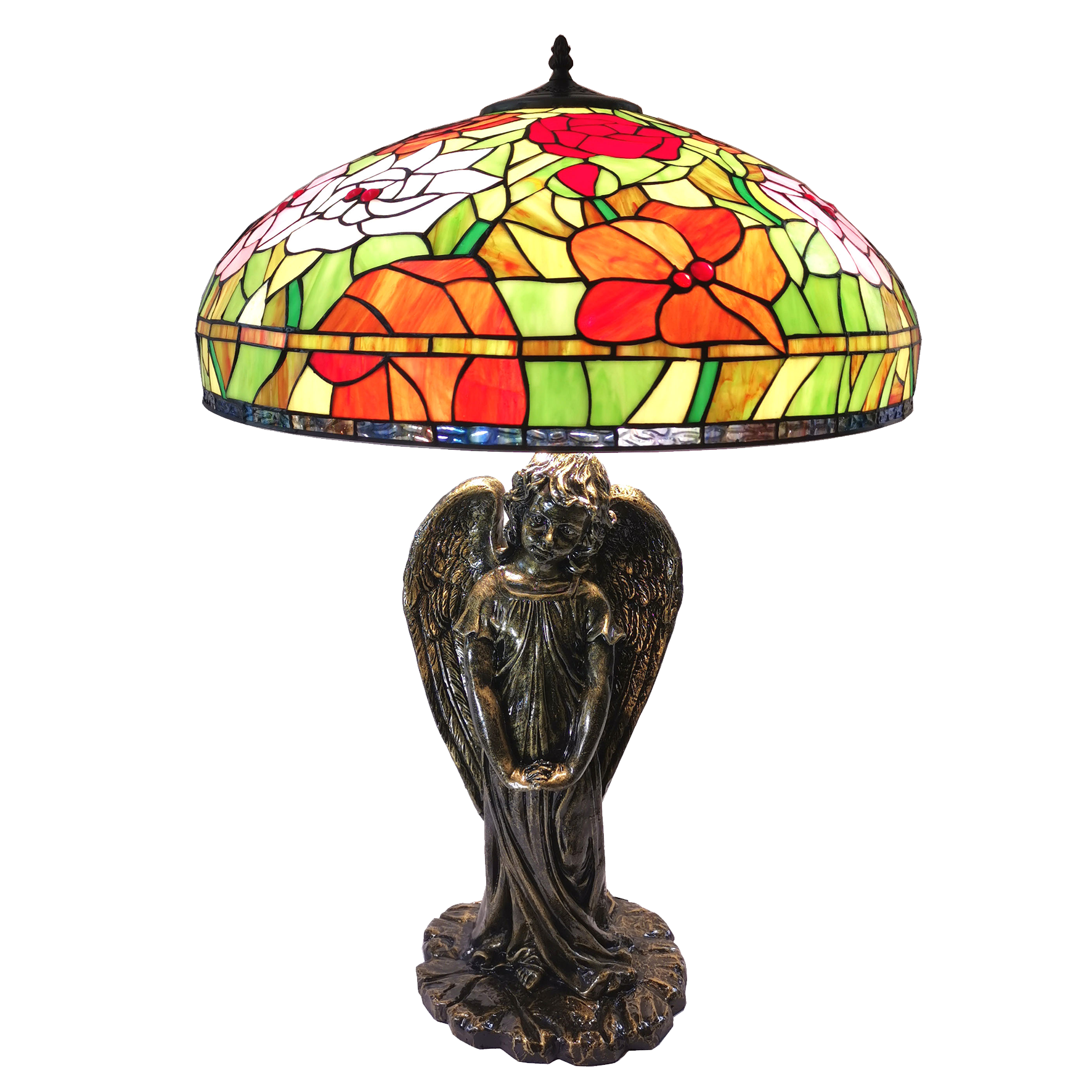 Tiffany Tischlampe Lampe Engel Ø 0,57 m