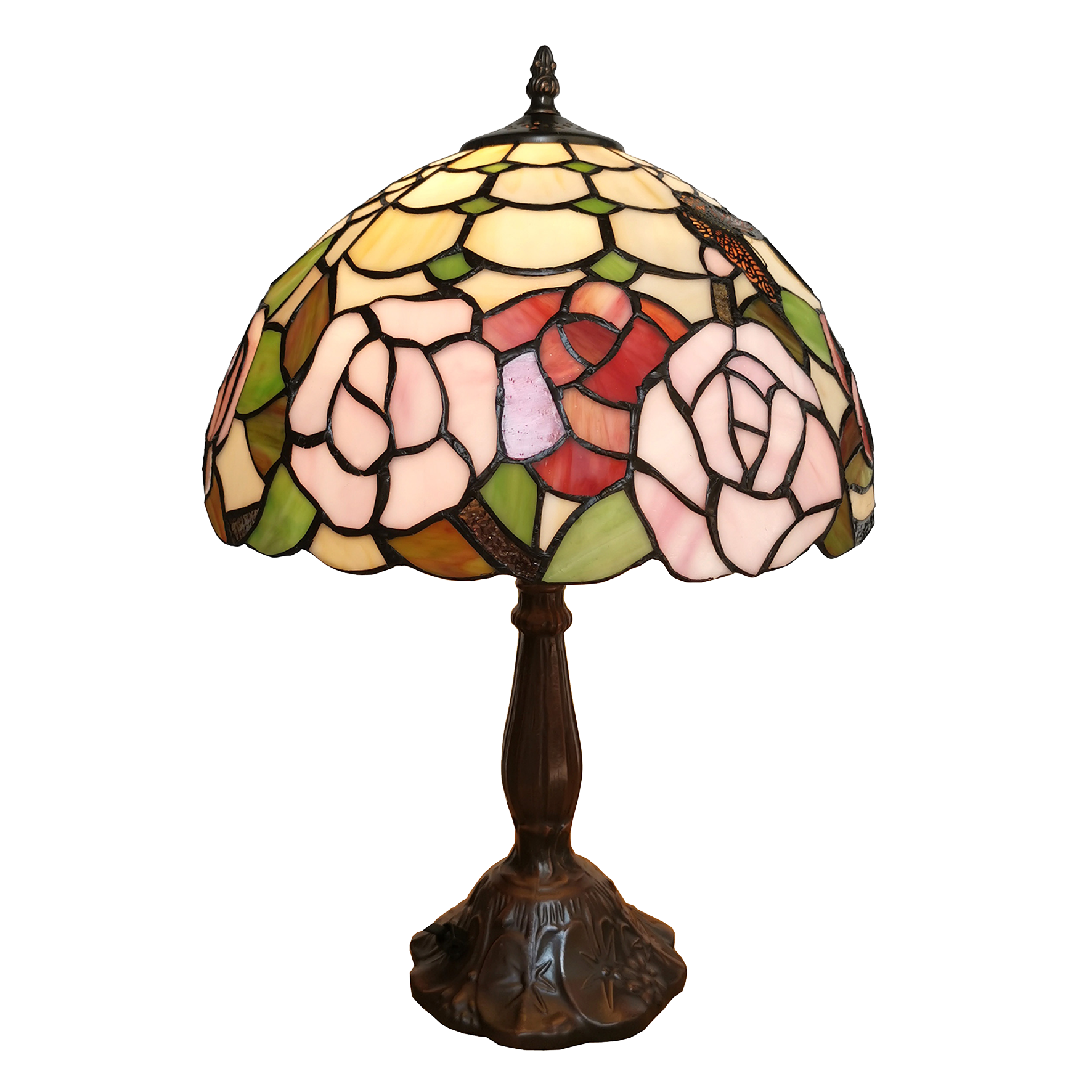Tiffany Tischlampe Lampe Butterfly Ø 0,31 m
