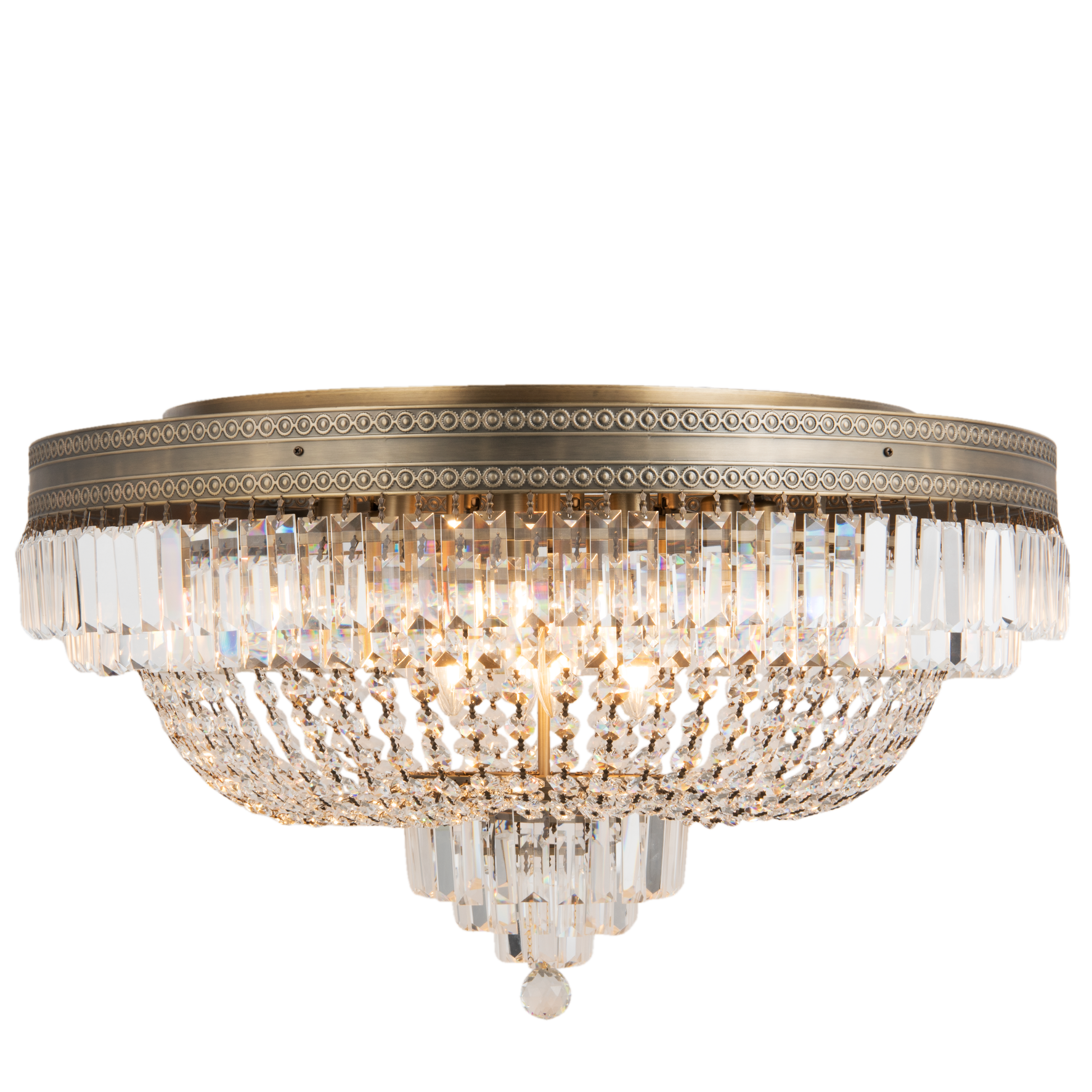 Kronleuchter Deckenlampe Bronze Ø 0,80 m