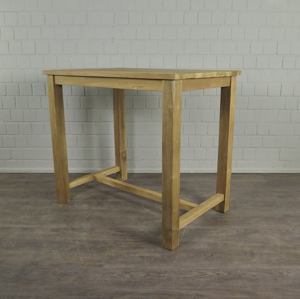 Stehtisch Teakholz 1,20 m x 0,80 m
