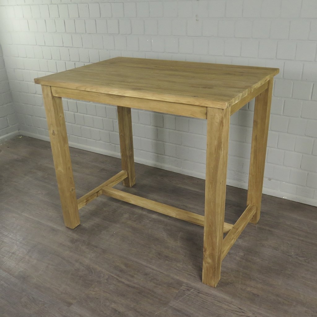 Stehtisch Teakholz 1,20 m x 0,80 m