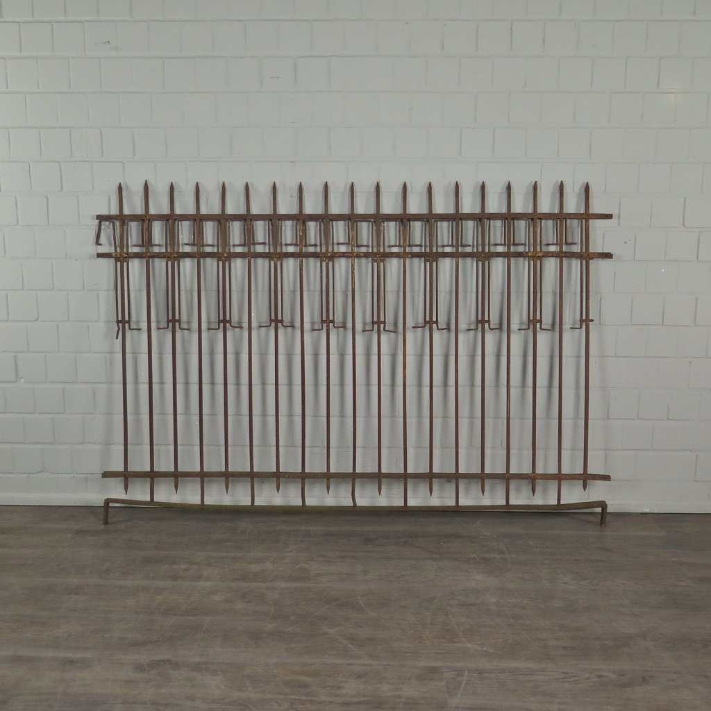 Zaunelement Gartenzaun Schmiedeeisen 2,02 m Antik