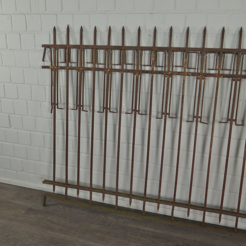 Zaunelement Gartenzaun Schmiedeeisen 2,02 m Antik