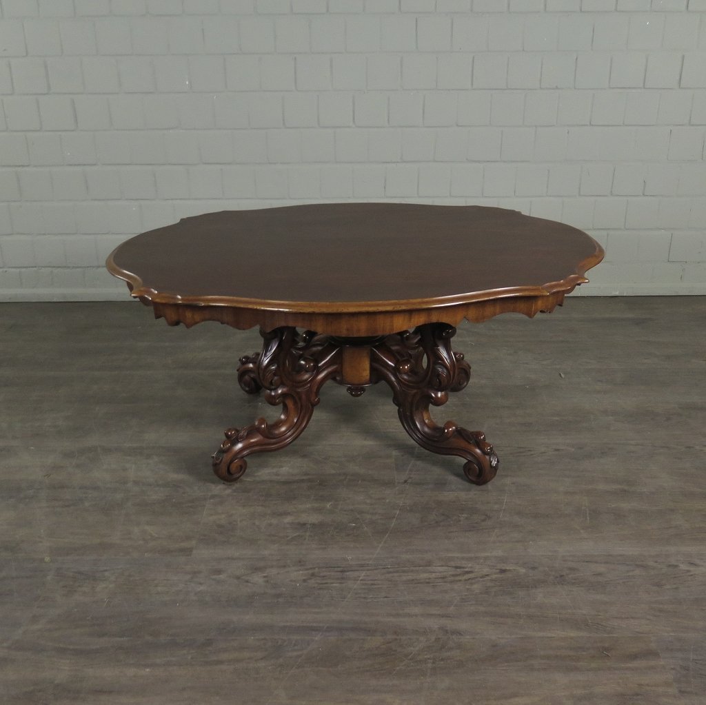 Couchtisch Salontisch Neubarock 1970 Mahagoni