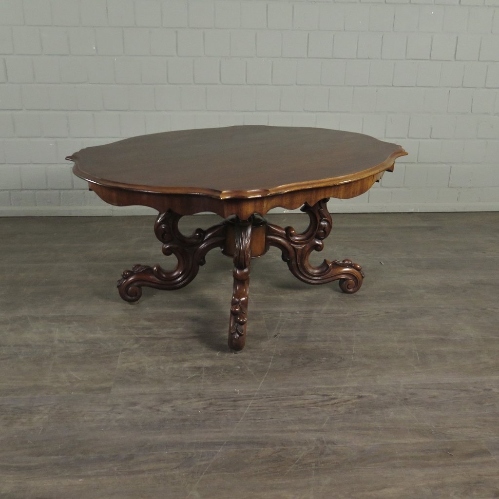 Couchtisch Salontisch Neubarock 1970 Mahagoni