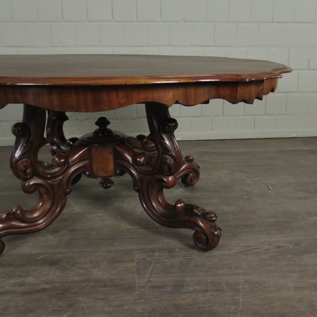 Couchtisch Salontisch Neubarock 1970 Mahagoni