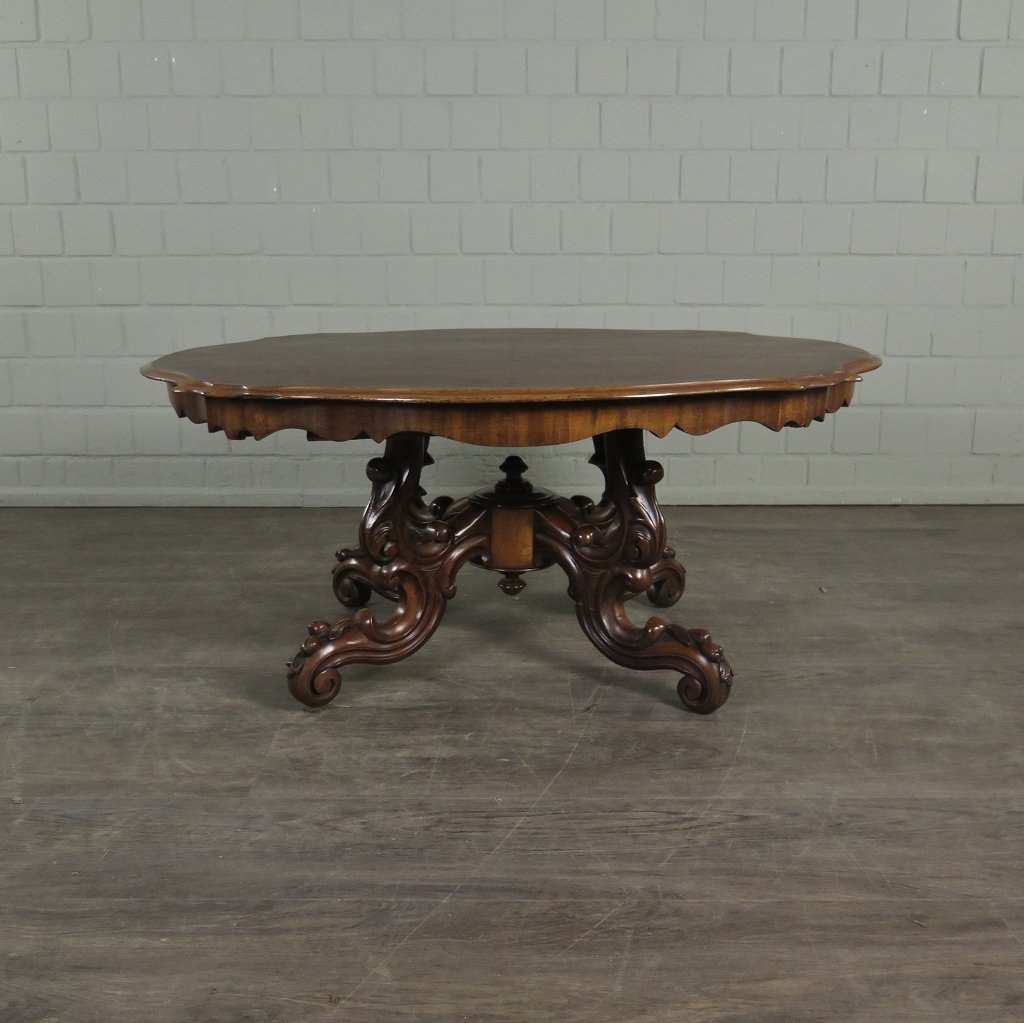 Couchtisch Salontisch Neubarock 1970 Mahagoni