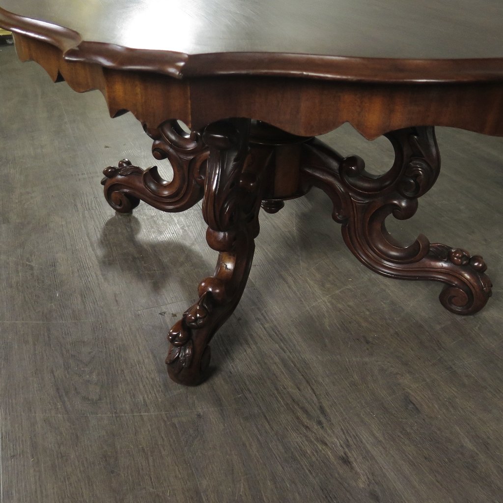 Couchtisch Salontisch Neubarock 1970 Mahagoni
