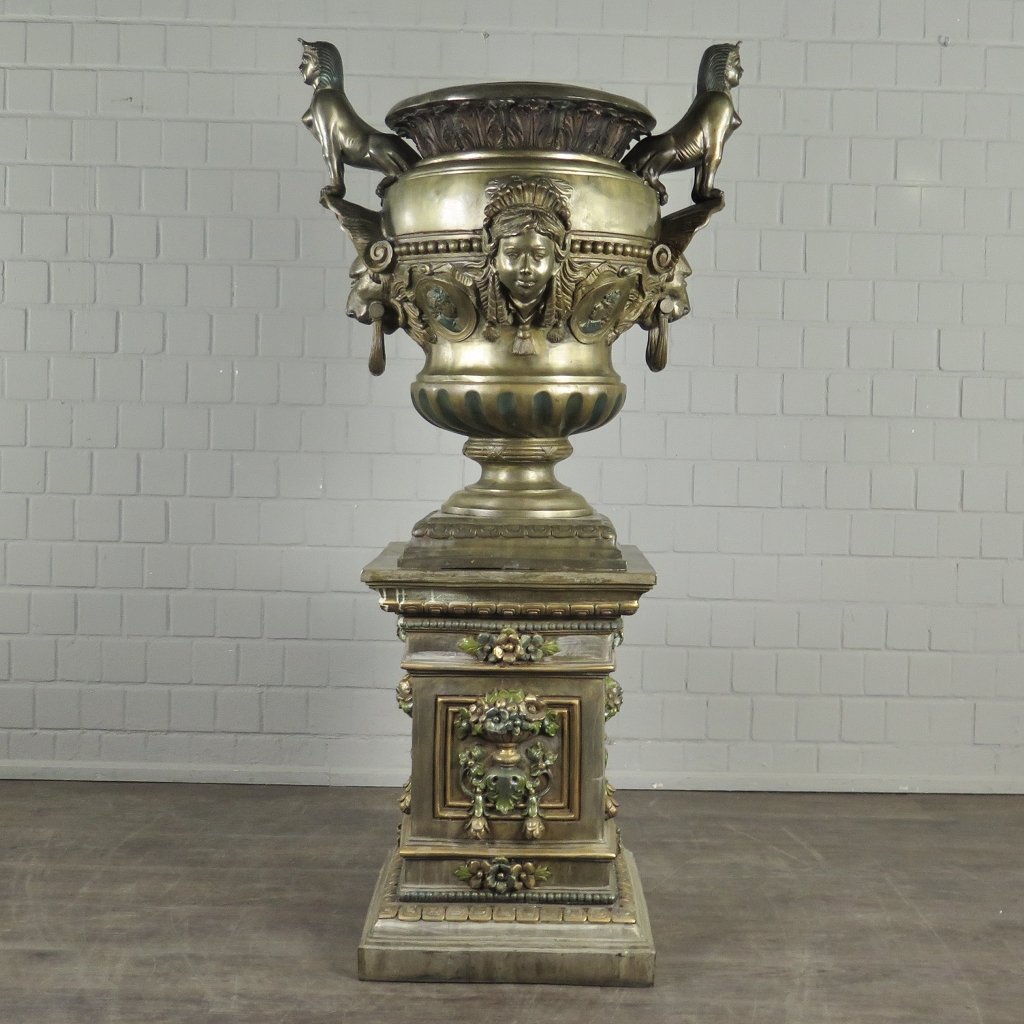  Blumenkübel Vase Bronze Ø 0,86 m