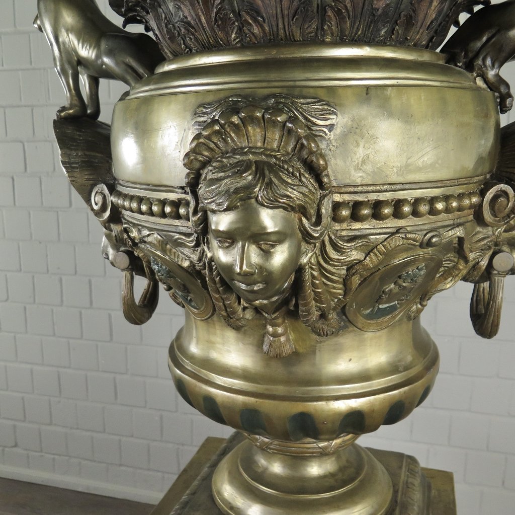 Blumenkübel Vase Bronze Ø 0,86 m