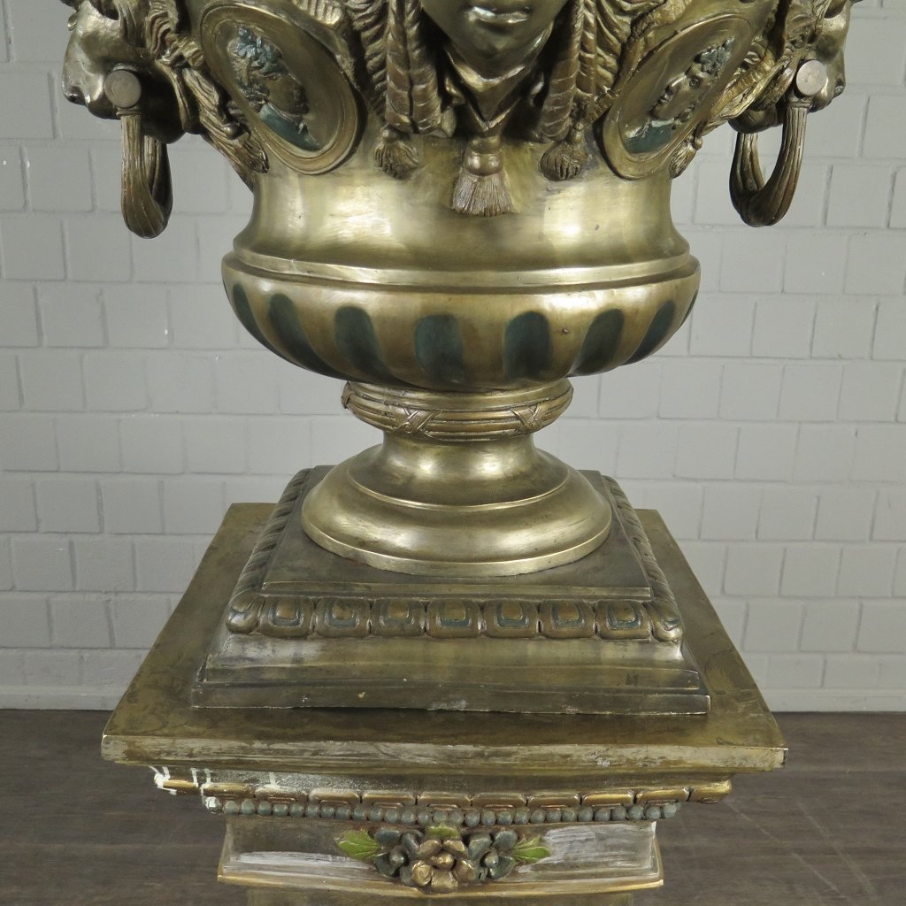 Blumenkübel Vase Bronze Ø 0,86 m