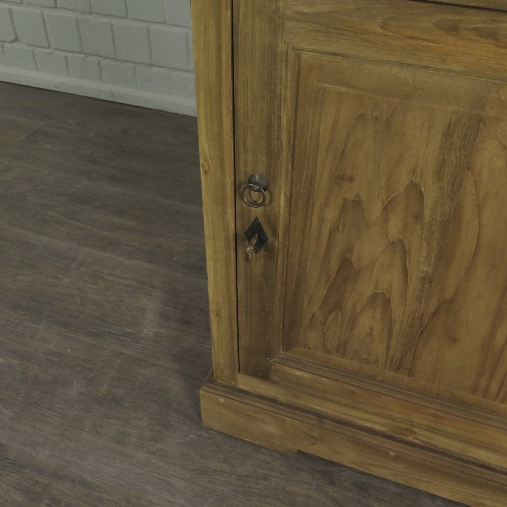 Hochschrank Vitrine Teakholz 0,69 m