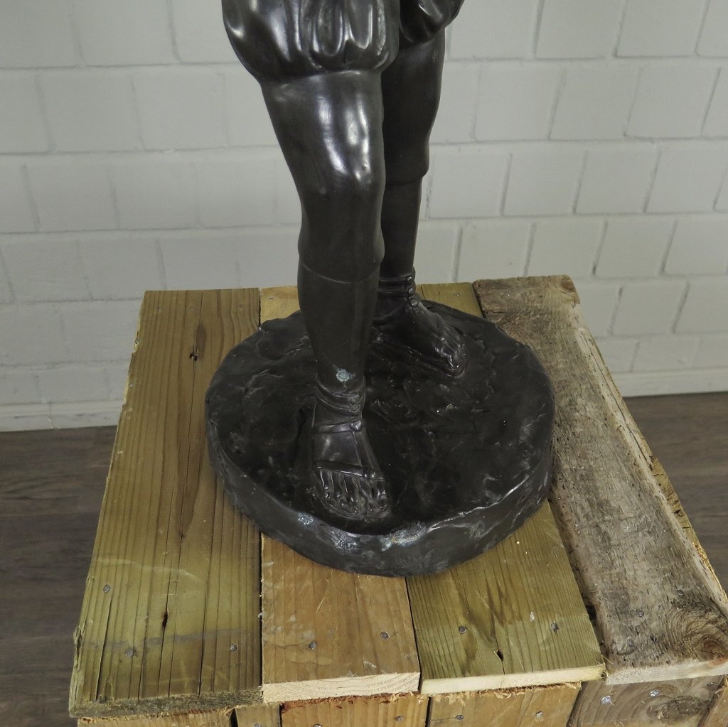 Skulptur Dekoration römischer Soldat Bronze 0,79 m