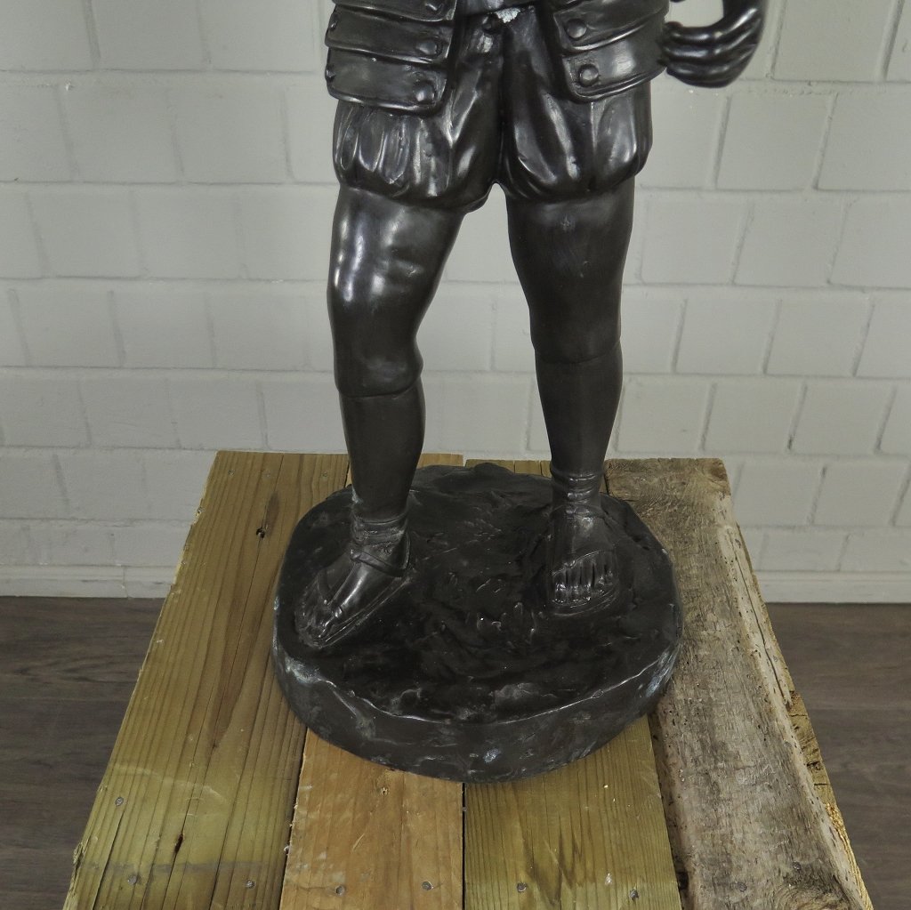 Skulptur Dekoration römischer Soldat Bronze 0,79 m