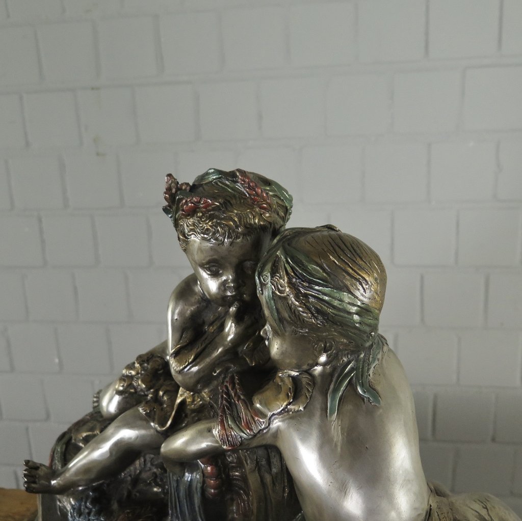 Skulptur Dekoration Kinder Bronze 0,45 m