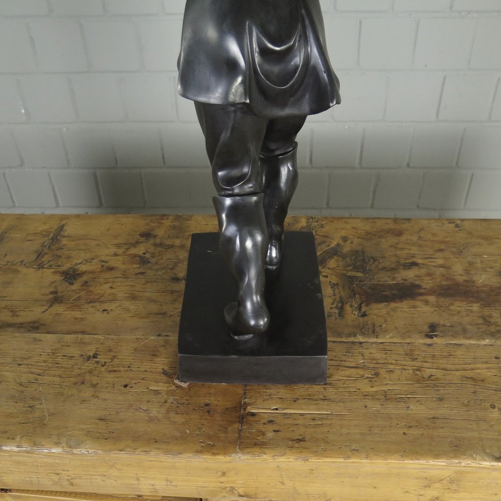 Skulptur Softballspieler Bronze 0,62m