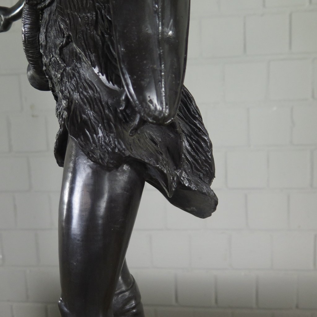 Skulptur Dekoration Wikinger Bronze 0,83 m