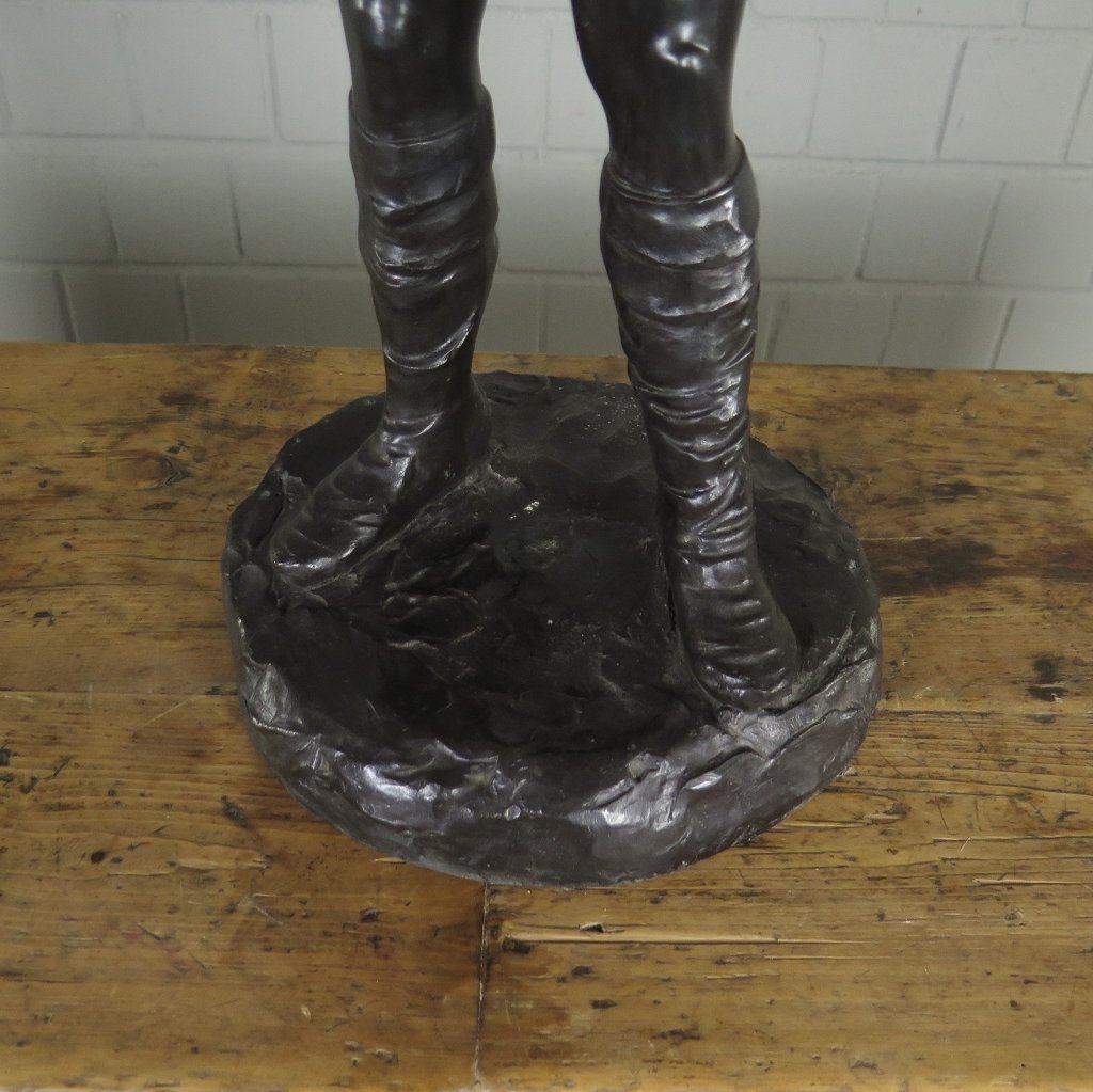 Skulptur Dekoration Wikinger Bronze 0,83 m