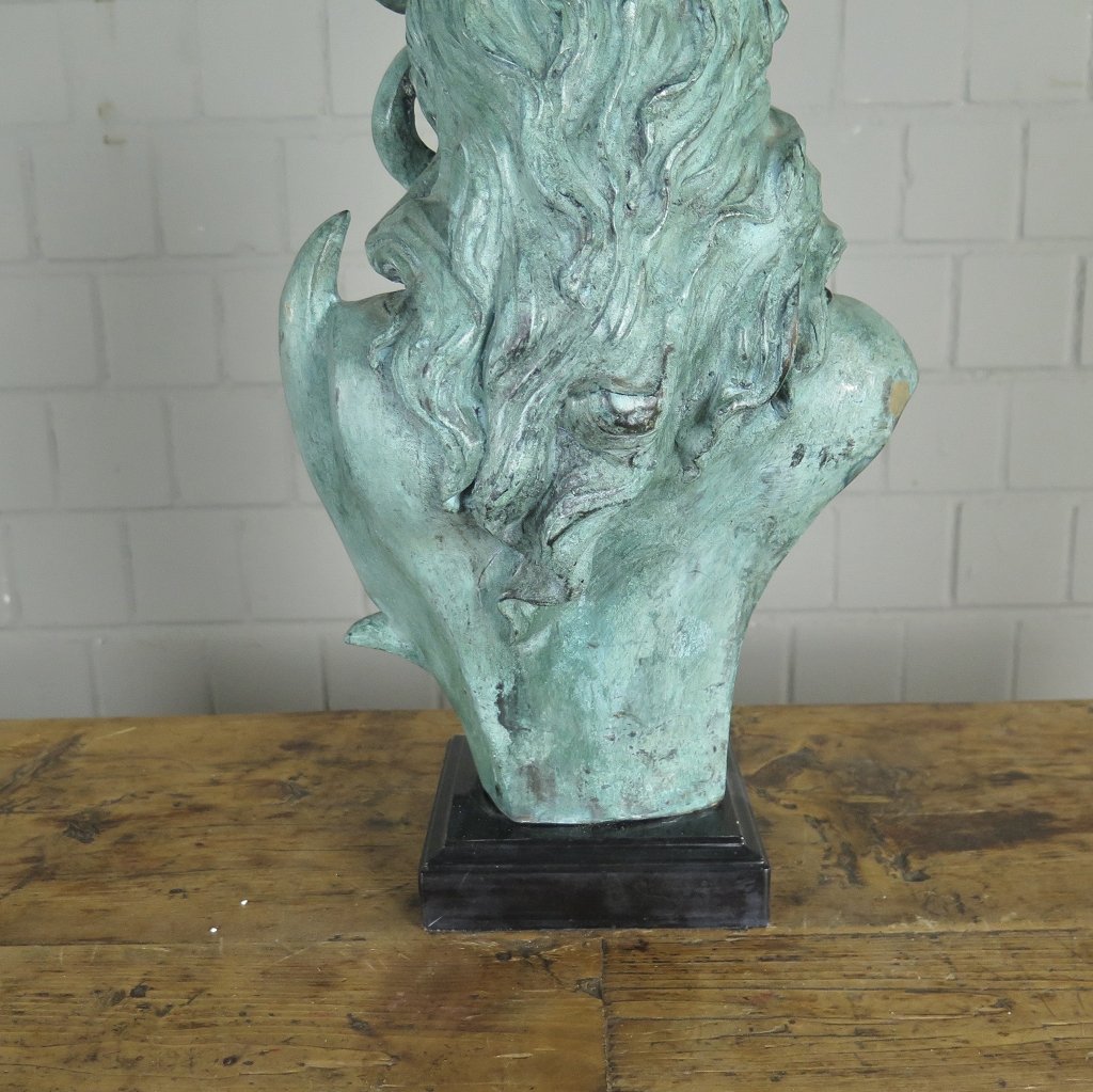 Skulptur Dekoration Büste Frau Bronze 0,45 m