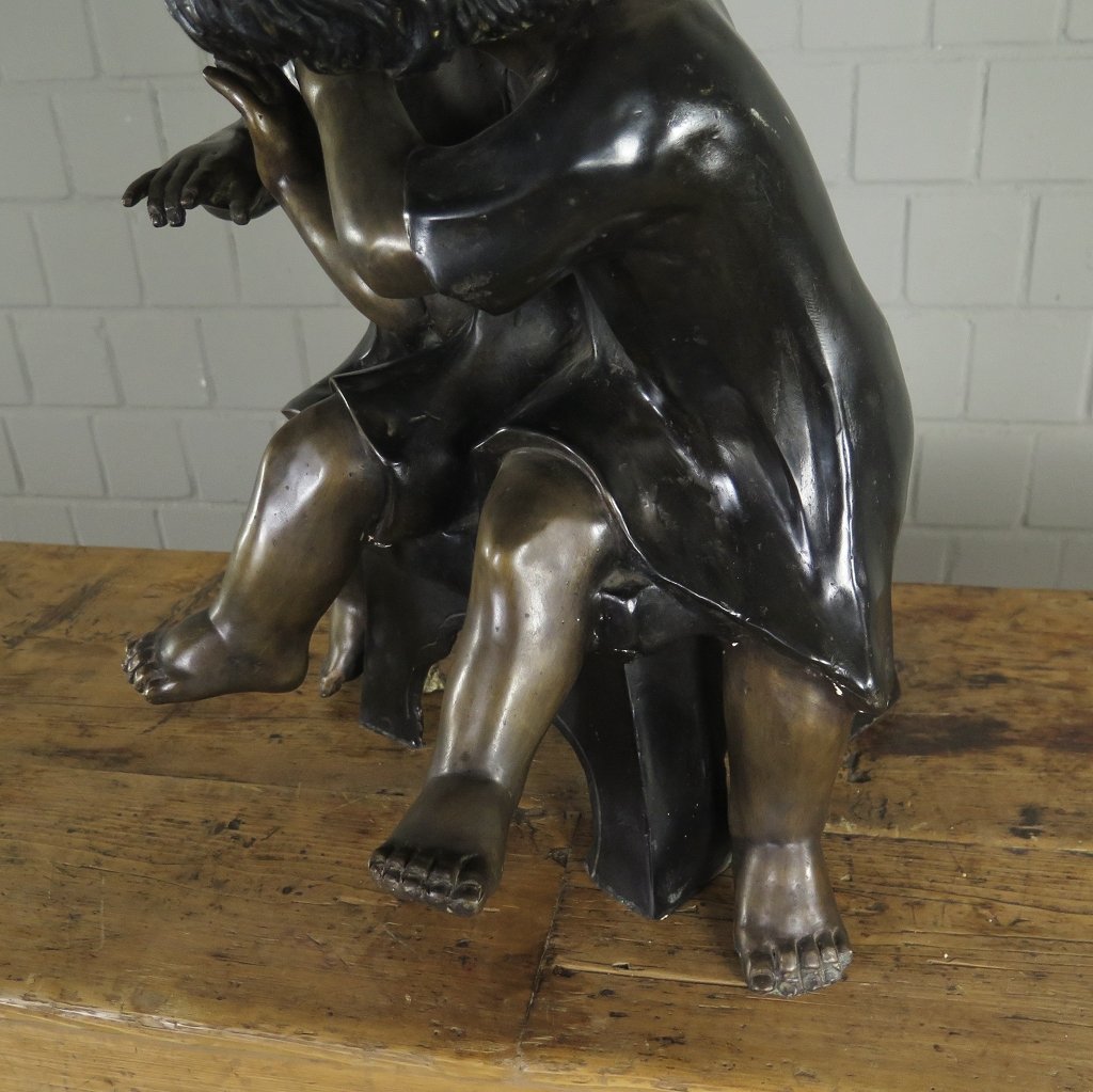 Skulptur Dekoration Kinder Bronze 0,55 m