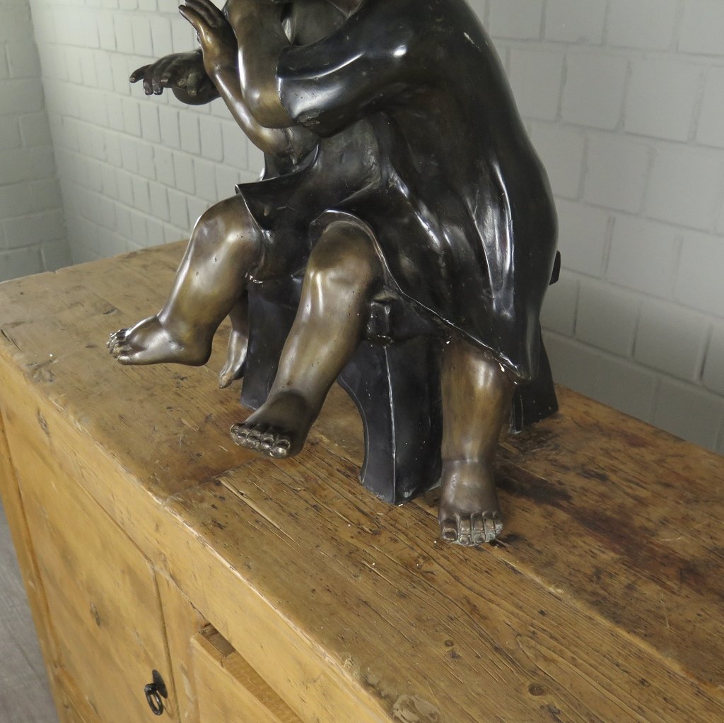 Skulptur Dekoration Kinder Bronze 0,55 m
