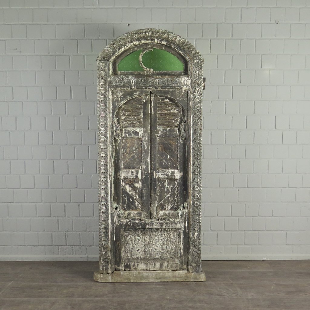 Fenster Balkonfenster Jugendstil 1900 Teakholz  
