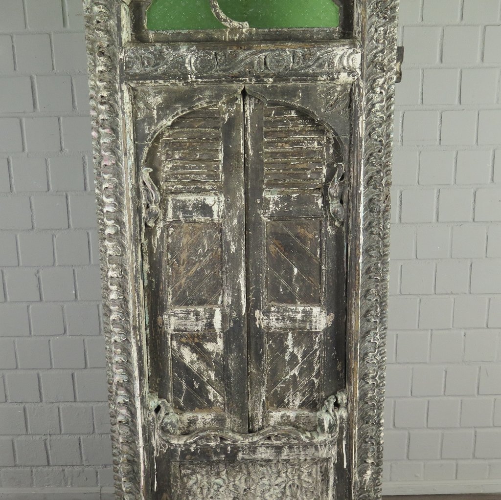 Fenster Balkonfenster Jugendstil 1900 Teakholz
