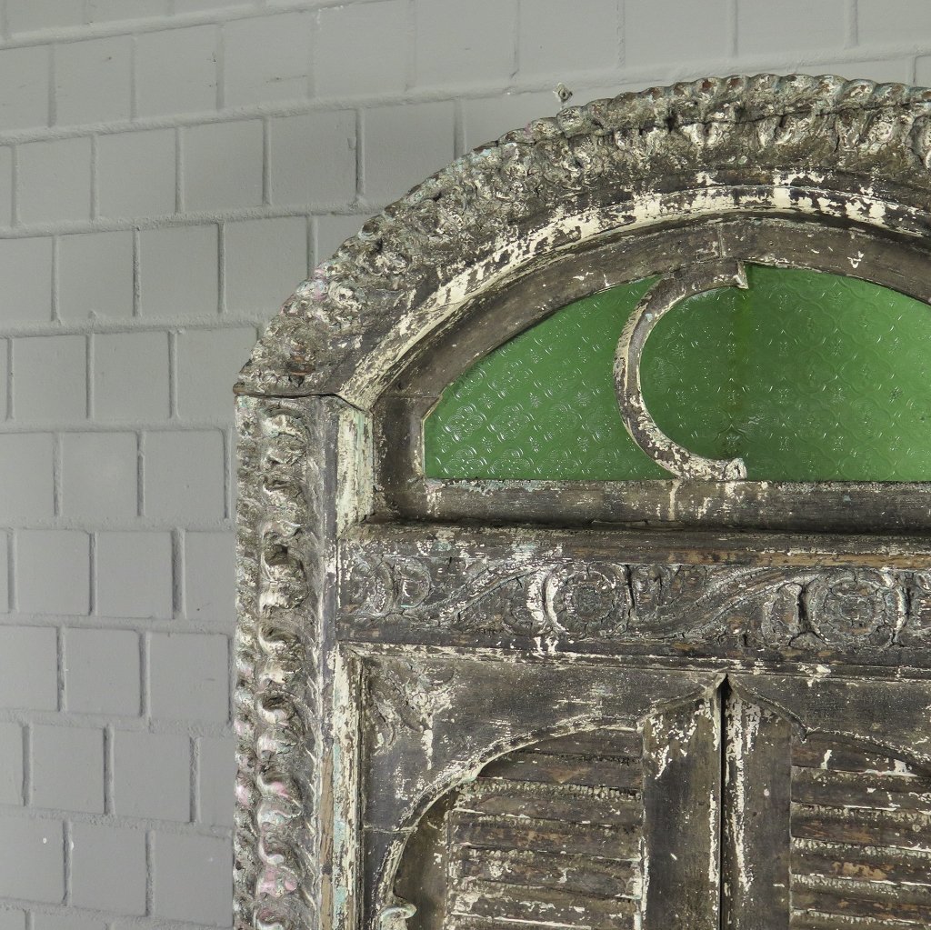 Fenster Balkonfenster Jugendstil 1900 Teakholz