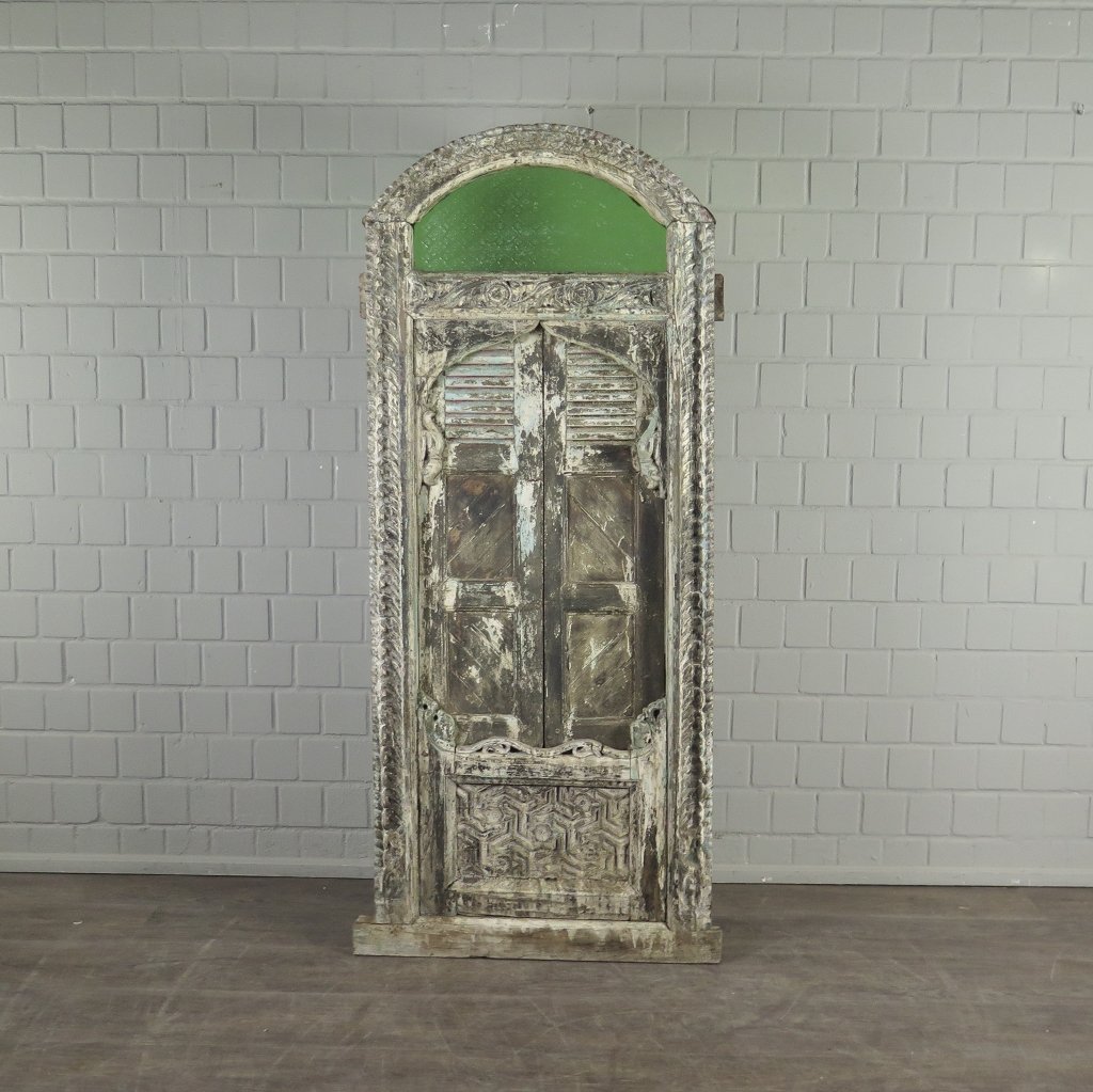 Fenster Balkonfenster Jugendstil 1900 Teakholz  