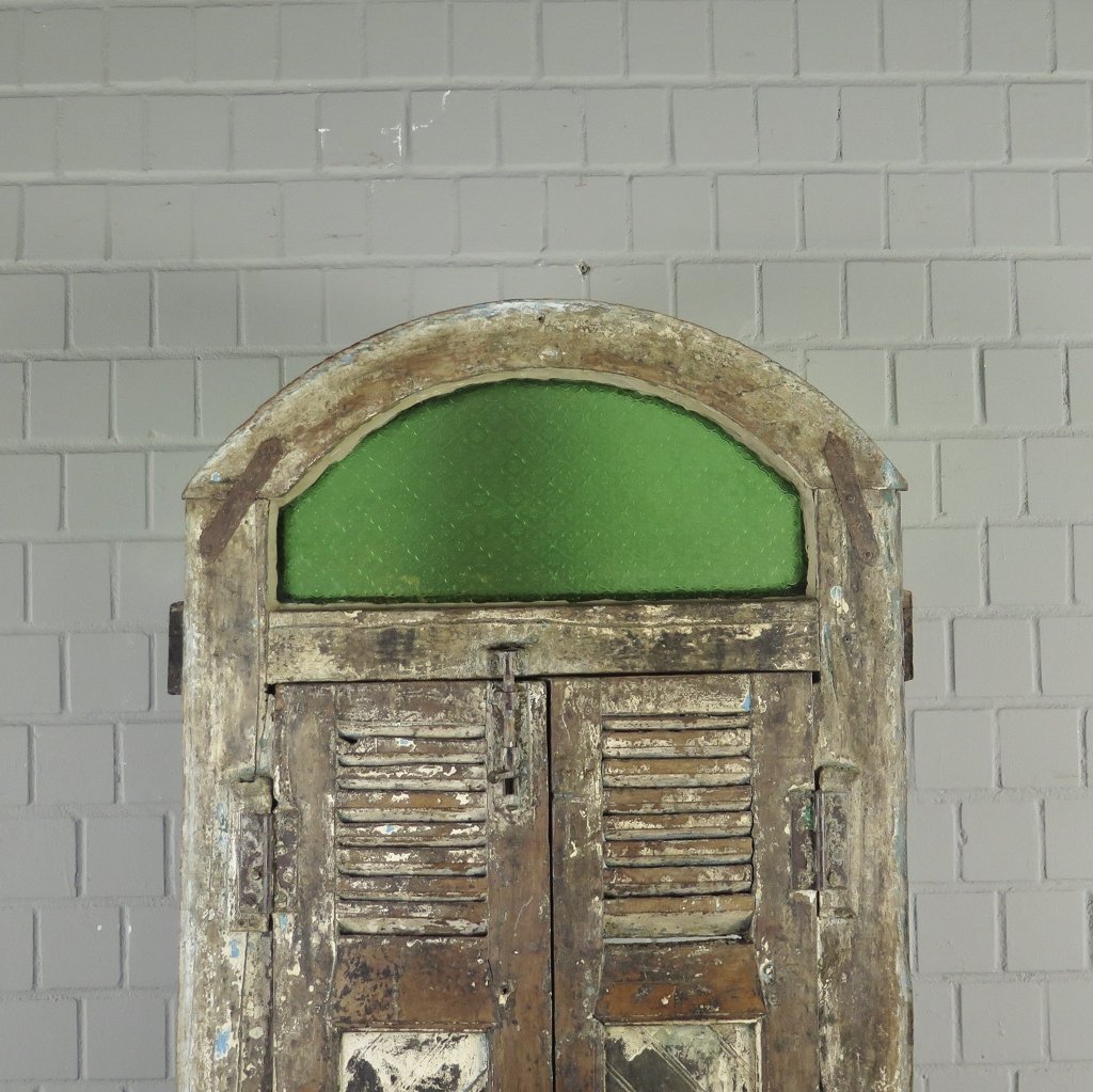 Fenster Balkonfenster Jugendstil 1900 Teakholz