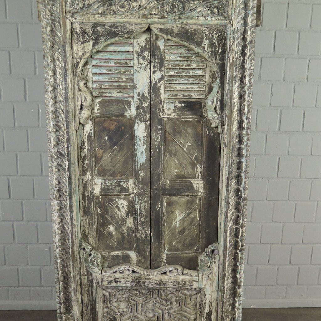 Fenster Balkonfenster Jugendstil 1900 Teakholz