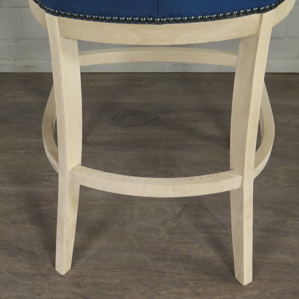 Chesterfield Barhocker Barsessel Leder Blau