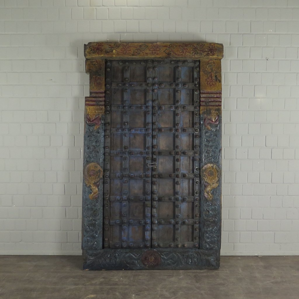 Tür Eingangstür Haustür 1900 Teakholz